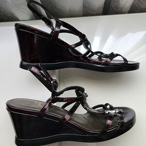 Stuart Weitzman Tortoise Shell Dress Sandals Women's